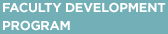 faculty development program